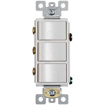 Broan-NuTone P3RW Three-Rocker Switch for Bathroom Exhaust Fan, White Wall - $609.16 MXN