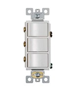 Broan-NuTone P3RW Three-Rocker Switch for Bathroom Exhaust Fan, White Wall - $32.00