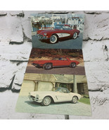 Collectible Postcard Lot Of 3 Roaring 20 Autos 1961 Corvette 1965 Roadst... - £7.74 GBP