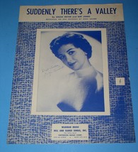 Gogi Grant Sheet Music Suddenly There&#39;s A Valley Vintage 1955 Warman Music - £11.80 GBP