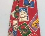 Christmas Men’s Neck Tie Company B Snowman Santa Claus Christmas Tree TI1 - $5.93