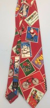 Christmas Men’s Neck Tie Company B Snowman Santa Claus Christmas Tree TI1 - $5.93