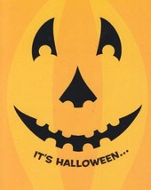 Greeting Halloween Card &quot;It&#39;s Halloween&quot; Let the Fun Be-grin - £1.17 GBP