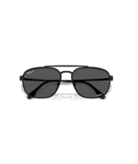 New Ray-Ban Unisex RB3708 Polarized Square Sunglasses Black - $318.18 CAD