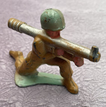 Vtg Original Paint Manoil Lead Soldier with Bazooka Barclay 45 18 - $18.00