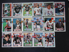 1989 Topps Chicago Bears Team Set of 17 Football Cards - £9.43 GBP