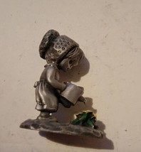 Vintage Fine Pewter Miniature Figure Figurine Little Gallery Hallmark 1970s Girl - £19.31 GBP