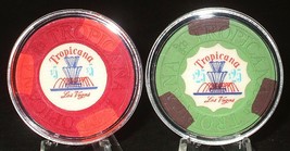 (2) $5. &amp; $25. Tropicana C ASIN O Chip - 1972 - Las Vegas, Nevada - Sample Set - $68.95