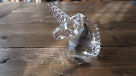 Vintage Unicorn Carnival Glass Paperweight 4.25&quot; - £38.28 GBP