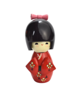 Traditional Japanese Kokeshi  WOOD Doll Wearing KIMONO 5.25&quot; - $561.02 MXN