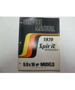 1979 Spirit Hors-Bord 9.9 16 HP Modèles Service Réparation Shop Manuel 0... - $40.42 CAD
