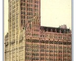 Woolworth Building New York NY NYC UNP Trifold Folding UDB postcard V8 - $17.77