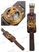Antique Elgin Brass Sundial Compass Wristwatch Collectible Item Best For Gifting - £22.38 GBP