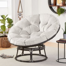 Papasan Chair, Pumice Gray, 46&quot; - £149.27 GBP