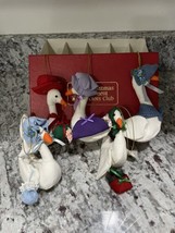 Vintage The Christmas Ornament Collectors Club Duck Goose Swan Plush - £22.89 GBP