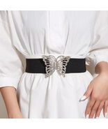 Butterfly Belt with Elastic Butterfly Buckle Women&#39;s Fashion Belt - $23.99
