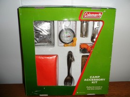 Coleman Camp Accessory Kit Camping Hiking Backpacking Compass Whistle Fire Stick - £23.17 GBP
