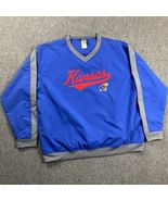 Kansas University Jayhawks Jacket Adults Large 42-44 Windbreaker Blue Mens - $55.76 CAD