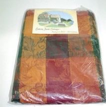 Cotton Park Cottage Tablecloth Harvest Jacquard 70&quot; Round New Home - £28.75 GBP
