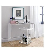 Acrylic Console table waterfall style 42&quot; x 12&quot; x 36&quot; tall 1.00&quot; thick c... - £774.44 GBP