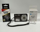 Nikon Coolpix S550 10.0 MP Camera Black W/ Charger Battery &amp; Charger Wor... - $64.34