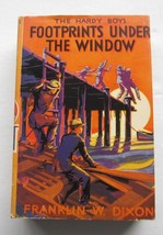 Hardy Boys #12 Footprints Under The Window ~ Franklin W Dixon Thick 1st Art DJ - £54.70 GBP