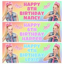 JOJO SIWA Personalised Birthday Banner - Jojo Siwa Birthday Party Banner - £4.25 GBP