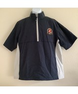 Charles River Apparel Men&#39;s L Short Sleeve Pullover Zip Wind Shirt Marin... - $43.32 CAD