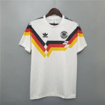 Germany 1990 Retro Home Soccer Jersey Vintage Maglia - £52.73 GBP