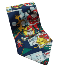 Cape Cod Mens Necktie Christmas Santa Reindeer Dancing BBQ Snowmobile 10... - $14.55