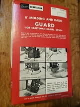 Sears Craftsman Molding and Dado Guard For Radial Arm Saw used In Box  2... - $23.38