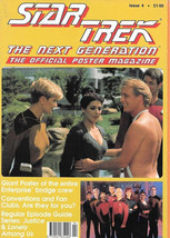 Star Trek: The Next Generation Poster Magazine #4, UK Release 1991 NEW U... - $3.50