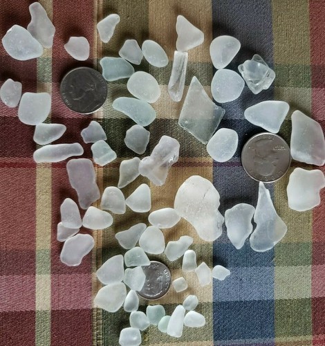 40+ Pieces ~ Genuine Lake Erie Beach Glass ~ Surf Tumbled ~ Frosted Color (128) Item image 2