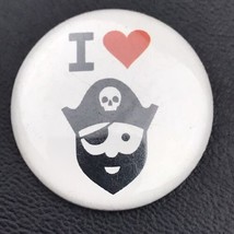 I Love Pirates Pin Button Pinback - £7.93 GBP