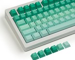 Green Keycaps, Double Shot Pbt Gradient Keycap Set, Cherry Profile Custo... - $25.99