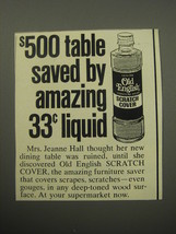 1970 Old English Scratch Cover Ad - $500 table saved by amazing 33 liquid - £14.82 GBP