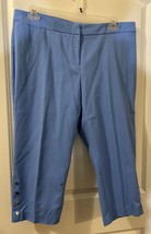 Rafaella Curvy Capri Pants Blue Size 16 - £11.48 GBP