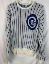 Vintage Cliff Engle Sweater Chicago Cubs Knit Striped MLB Baseball USA 80s 90s - £94.89 GBP