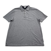 Buffalo by David Bitton Shirt Mens Large Gray Polo Casual Rugby Pocket - £13.97 GBP