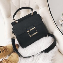 Women Bag Leather Handbag  Designer  High Capacity Contrast Color Square Sanding - £49.10 GBP
