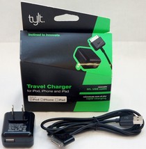 NEW TYLT iPod/iPhone 4s/4/3gs/iPad Home Travel Charger 30-Pin 5ft USB Sy... - £5.84 GBP