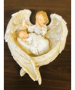 Sleeping Baby in Angel Wings Plaque  11&quot;, New #RM-038 - £29.75 GBP