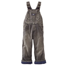 OshKosh Jeans Overall Fleece Lined Dungarees Bib Denim Thick Warm 18 24M New - £13.61 GBP