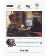 1996 Toshiba Infinia with Intouch Print Ad Computer technology 8.5&quot; x 11&quot; - €17,34 EUR