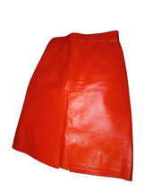 CHRISTIAN LAUREN new yorkBlack Leather Pencil Skirt Timeless Classic Wom... - $37.40