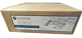 Glacier Bay 25&quot; Kitchen Sink Set Single Bowl Stainless Steel Faucet and Sprayer - £62.12 GBP