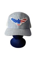 Local Crowns USA Animal Collection Eagle Trucker Snapback Hat - Heathered Gray - £12.77 GBP