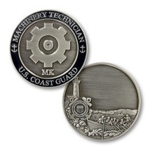 Coast Guard Machinery Tech Mk 1.75&quot; Challenge Coin - £31.46 GBP