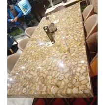 Natural Agate Stone Dining, Center, Console Table Top for Kitchen &amp; Home Decors - £153.13 GBP+