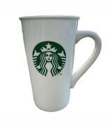 Starbucks 2019 Classic Tall Coffee Mug 16oz White Cup Green Mermaid Logo - $18.19 CAD